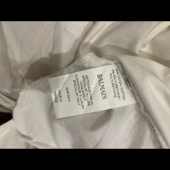 Balmain biker jeans with classic gold Balmain buttons. NWT!! - Picture 9 of 9